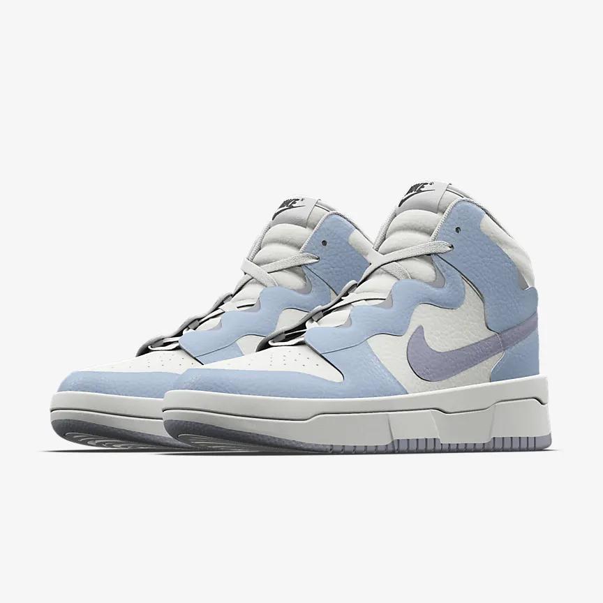 Giày Nike Dunk High Warped Unlocked By You Nữ Xanh